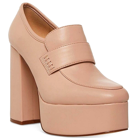 Madden Girl Shoes - New w/o Box Madden Girl Dean Block Heel Platform Loafers Size 8